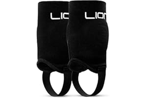 LION SPORTSWEAR Ankle Protectors for Football – Dual-Sided Protection, Perfect Pair with Shin Pads - Available in Kids & Adult Sizes - Medium