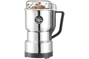RAYPOW Molinillo de Café Eléctrico 350W, Molinillo de Granos con Cuchilla de Acero Inoxidable, Molino Multifuncional para Café, Especias, Semillas, Frutos Secos y Harinas
