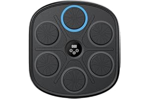 FOCKETY Muzyczna Maszyna Bokserska, Naścienna Muzyczna Tarcza Bokserska z Rękawiczkami, Elektroniczna Maszyna do ćwiczeń w Domu, Sprzęt do Treningu Bokserskiego dla Dorosłych i Dzieci