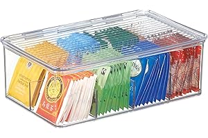 iDesign 67830EU Schrank-Boxen Tee-Box, durchsichtig, Farblos