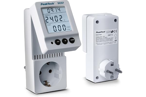 PeakTech 9037 – energikostnadsmätare, strömmätare, förbrukningsmätare