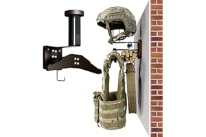 OneTigris Helmet Wall Mount – 40KG Heavy-Duty Rack for Motorcycle, Tactical & Airsoft Gear, Space-Saving Helmet Hanger for Garage or Home