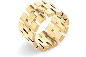 Calvin Klein Anillo para Mujer Colección GEOMETRIC en Acero Inoxidable, Disponible en Plateado o Dorado