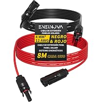 Cable Solar 4mm²/6mm² Con Conectores MC4: Extensión Para Paneles Solares IP67 (1/2/3/5/10/15/20M) - Cobre Puro, Resistente UV