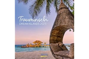 Trauminseln 2025: Broschürenkalender mit Ferienterminen. Format: 30 x 30 cm