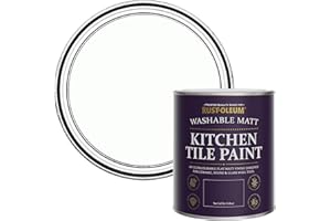 Rust-Oleum White water resistant Kitchen Tile Paint in Matt Finish - Chalk White 750ml