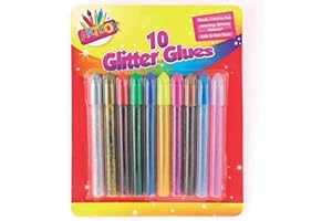 TALLON Artbox colouring glitter glues pack of 10 assorted colours