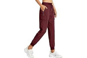 Libin Pantaloni da Cargo Jogging da Donna Leggeri ad Asciugatura Rapida Escursionismo Trekking Pantaloni da Traspiranti Allenamento Casual Pantaloni All'aperto
