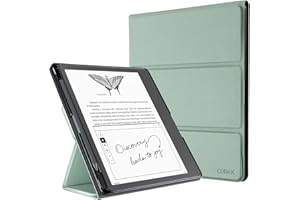 CoBak Etui na Kindle Scribe – skórzane etui premium z uchwytem na długopis, automatycznym trybem uśpienia/czuwania – kompatybilne z Kindle Scribe 10,2" (wersja 2022/2024) - szałwia