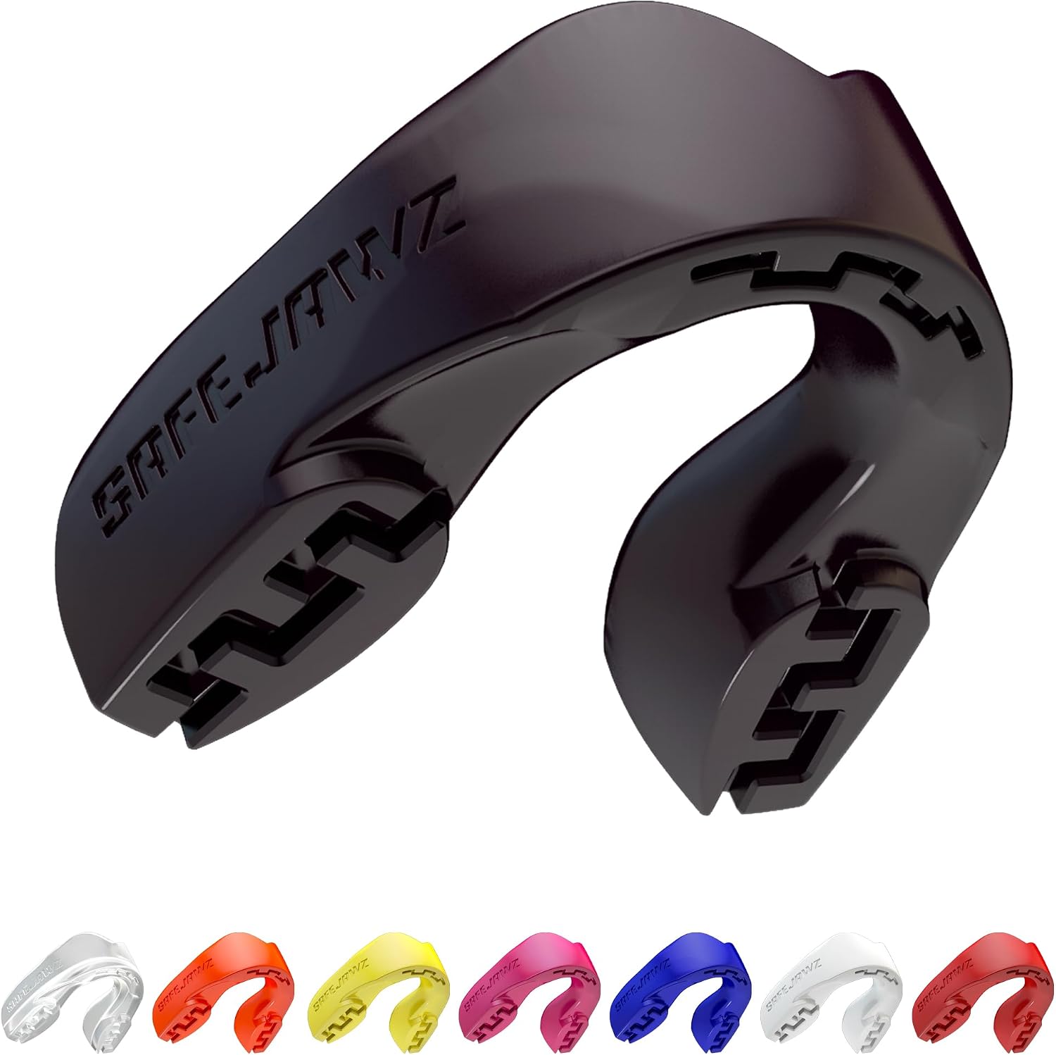 SAFEJAWZ Protector bucal Adultos y niños para Todos los Deportes de Contacto, incluidos Rugby, MMA, Artes Marciales de Kickboxing, Judo, Hockey y Boxeo