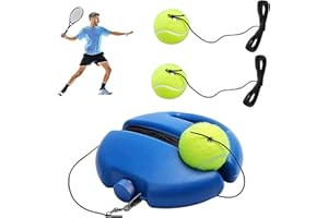 IVEOPPE Kit d'entraînement de tennis, balles d'entraînement avec 2 balles de rebond et sac de rangement, jeu de balles innovant pour l'extérieur, dans le jardin, dans le parc pour enfants et adultes