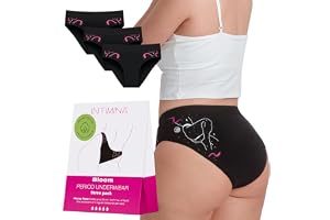 INTIMINA Bloom Menstrosor för Ultimat Komfort utan Läckage, (3 förpackning), (XXL)