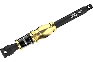 LEXIVON 1/2" Impact Extension Bar 10" | with Spinning Handle Grip for Impact Drivers – Cr-Mo Steel, Adjustable 3-Position Collar for Stability & Control (LX-116)