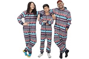NOROZE Navidad Onesie Emparejamiento Familiar Prendas de Dormir Vacaciones Pijama de Una Pieza Regalos para Hombres, Mujeres, niños, niñas, Mono Loungewear