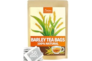 ‎TEELUX TeeLux Gersten Tee Beutel 50 Stück, Vegan, Reine Geröstete Gerste, Koffeinfrei, Mugicha, Natürlicher Kräutertee, eine beliebte Kaffeealternative in Japan
