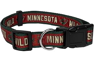 Pets First DRW-3036-LG Collar para Mascotas, Nailon, Minnesota Wild, M - Approx. 65 cm x 45 cm x 15 cm