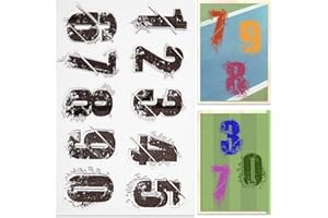 CRASPIRE Sellos Transparentes con Números, Sello de Silicona de Goma, Sellos de Silicona Transparentes para Hacer Tarjetas de Diario, Álbumes de Recortes Hechos A Mano, Decoración de Cuadernos