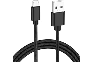 Tobfit Mikro-USB-kabel laddningskabel lämplig för Sony PlayStation 4-styrenhet, PS4 slim, PS4 Pro, nylon Android datakabel (1 m)