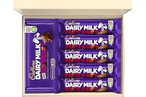 CHOCOHUGS Chocolate Gift Hamper Box | Letter Box Friendly | Filled with Dairy Milk Fruit & Nut Full Sized Blocks and Bars