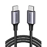 UGREEN Câble USB C vers USB C PD Charge Rapide 60W Câble USB Type C Nylon Tressé Compatible avec MacBook Pro iPad Air 4 Galax