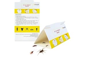 YHMALL 12 trappole per parassiti trappole per Insetti Contro scarafaggi Multi Insetti Mosca Trappola Adesivo Giallo