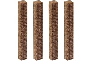 QIANFENSHI 4 Stück Dauerdocht,Kerzendocht Dicke Outdoor,Dauerdocht für Wachsfresser,Dauerdocht für Kerzenreste,Kerzenfresser Ersatzdocht,für Kerzenrestefresser,Betonfeuer,Schmelzlicht,10×10×90mm