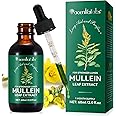 Mullein Leaf Extract for Lungs Drops - 60ml, Premium Mullein Leaf Liquid Drops for Lungs, Mullein Drops for Stronger Lungs, Improvement of Immune Function, Rich in Chlorophyll, Vegan,Rapid Absorption