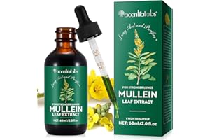 LEMAYMAY Mullein Leaf Extract for Lungs Drops - 60ml, Premium Mullein Leaf Liquid Drops for Lungs, Mullein Drops for Stronger Lungs, Improvement of Immune Function, Rich in Chlorophyll, Vegan,Rapid Absorption