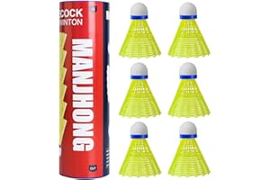 ‎MANJHONG MANJHONG Federbälle Nylon Badminton Bälle für Anfänger, Freizeit, Training, Indoor und Outdoor Spiele