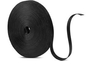 YOOSSO 30m Bridas Reutilizables, 20 mm Cable Ties Cinta de Gancho y Bucle Ajustable Organizador Cables para Oficina Hogar Escuela Jardín - Color Negro