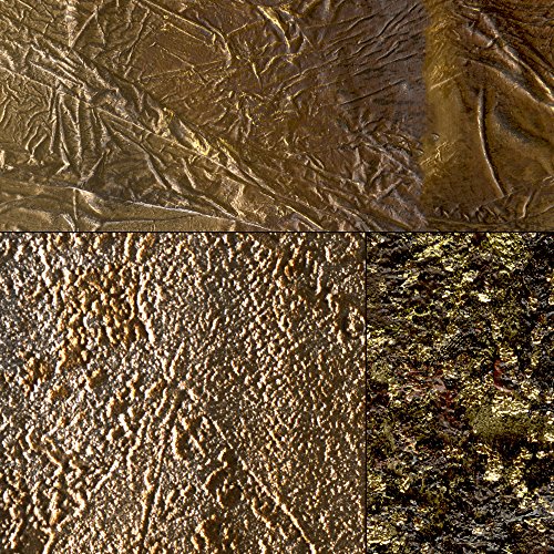 PURO TAPETE | Realistische Tapete ohne Rapport und Versatz | Kein sich wiederholendes Muster | 10m VLIES Tapetenrolle | gold braun Abstrakt f-A-0592-j-a - 5