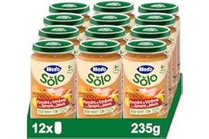 Hero Baby Tarrito Infantil - Tarritos de Menestra de Verduras con Ternera y Jamón, Sin Aceite de Palma, Sin Almidón, Sin Sal Añadida, Para Bebés desde 6 meses, 235 g (Paquete de 12)