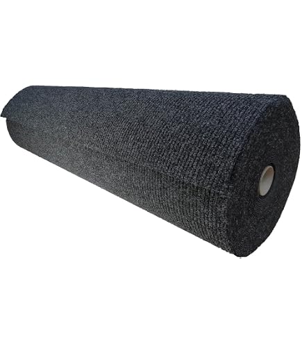 KARAT - Tapis de voiture - Moquette automobile - Revêtement de coffre personnalisable - Garniture intérieure véhicule universel - Restaurer l' intérieur du véhicule - Mustang, Noir, 200x700 cm
