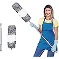 ArobiaSB Microfiber Feather Duster for Cleaning Extendable Duster 110 Inches Long for High Ceilings Home Furniture Car Telescopic Pole Feather Dusters Telescopic Duster Extendable Feather Duster