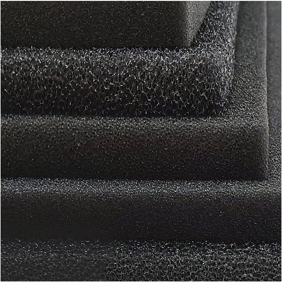Beizhou Company Esponja de Filtro bioquímico de carbón Activado para acuarios | Varios tamaños Disponibles (Tamaño: 50 * 12 * 2 cm/Apertura: 2-3 mm)