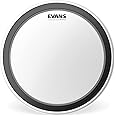 Evans EMAD Coated White Bass Drum Head, 18 Inch