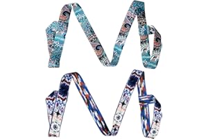 HDGSAFD 2 Stücke Gedruckter Yogamattengurt, Verstellbares Kabelbaum, Yogamattenzubehör, Yogamattenbündelungsgurt.