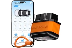 Dispositivo de Diagnóstico OBD2 Bluetooth KONNWEI, Lector y Escáner Inalámbrico de Códigos de Diagnóstico para Todos los Vehículos - Herramientas de Diagnóstico OBD-II para iOS, Android y Windows