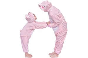 D'BOON Adultes Enfants Onesie Animal Pyjama Une pièce vêtements de Nuit Cosplay Costume