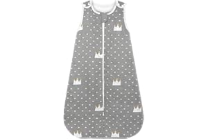 Viedouce Sacco Nanna Neonato 1 Tog,Sacco Nanna Invernale, Cotone Sacchi Nanna Neonati per Bebè Bambino Bambina (3-18 Mesi, Lunghezza: 80 cm)