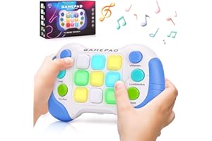 TMGOT Spielzeug ab 5-6-7 Jahre Junge Mädchen, Kinder Sensorik Spiele ab 4-10 Jahren Autismus Spielzeug | Geschenk 5 6 7 4 8 9 Jahre Mädchen Junge | Reisespiele Kinder ab 4+ Jahr Handheld Spielkonsole (Blau)