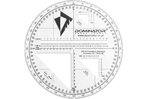DOMINATOR URBAN COMBAT Rapporteur d'angle militaire tactique - Protracteur de cartes BW avec différentes échelles et échelles de distance V4