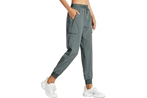 Libin Pantalon de Randonnée Femme Été Jogging Cargo Léger Séchage Rapide Imperméable Montagne Pantalon pour Casual Extérieur Travail