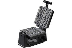 ‎ROSENSTEIN & SÖHNE Rosenstein & Söhne Brüsseler Waffeleisen: 180° drehbares Waffeleisen für Belgische Waffeln, Edelstahl, 1.000 W (amerikanische, für Brüsseler Waffeln, Belgisches)