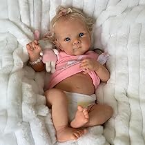 12 inch babypop met slaapwieg, zacht lichaam siliconen baby meisjes