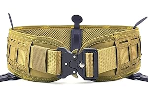 KODENOR Taktischer Gürtel Molle Battle Gürtel Set Einstellbare Airsoft Kampf Militärarmee Taille Gürtel Paintball Jagd CS Outdoor