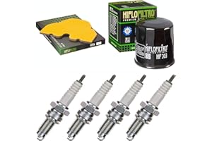 ‎PAMOTO Luftfilter Ölfilter Zündkerzen für ZZR 600 E Baujahr 1993-2001 Servicekit Wartungskit