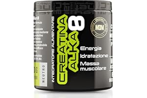NET Integratori CREATINA ALKA 8-180g di Creatina Monoidrata Micronizzata Clonapure - Pre-Post Workout, Rapida Produzione Energetica, Contrasta Fatica e Massimizza la Crescita Muscolare