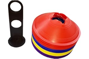 NETSPORTIQUE Markierungshütchen flexibel - 24er, 50er oder 100er Set - Medium Size 20cm Ø - Perfekte Größe