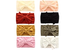 JMITHA Bébé Fille Bow Bandeau Turban Lapin Bandeaux élastique serre-tête Wrap Photographie Belles Cheveux Accessoires (A09)